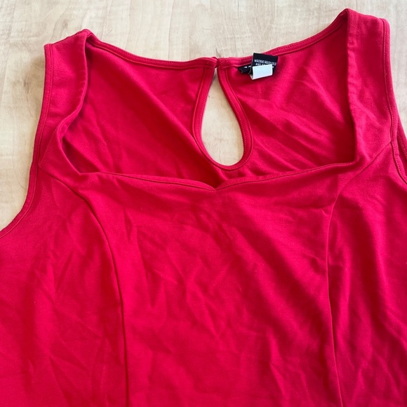 Torrid Square Neck Red Peplum Top 2X - Picture 4 of 7